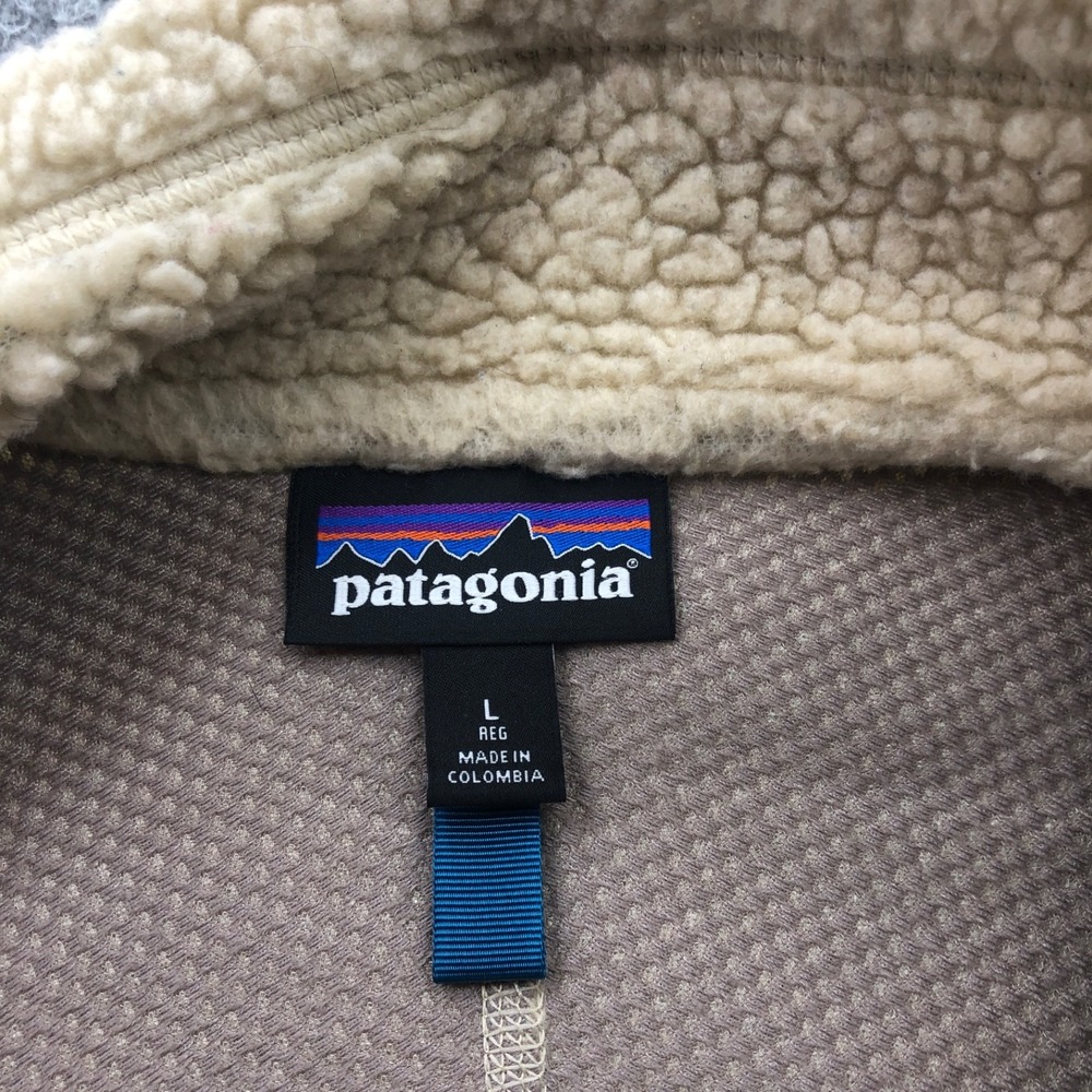 Patagonia Jacket Mens Large Natural Retro X Classic Fleece High Pile Fleece - Picture 4 of 11
